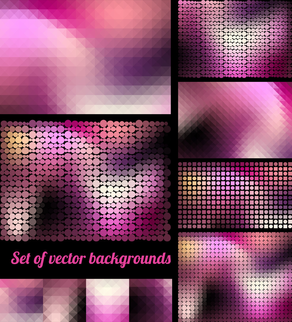 Набір рожевих фонів
 - Вектор, зображення
