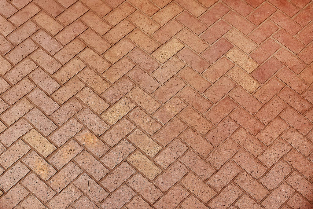 Red granite pavement background texture - Photo, Image