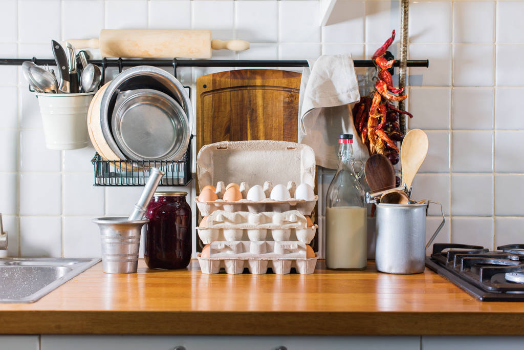 Keuken accessoire snijplank lepel plaat - Foto, afbeelding