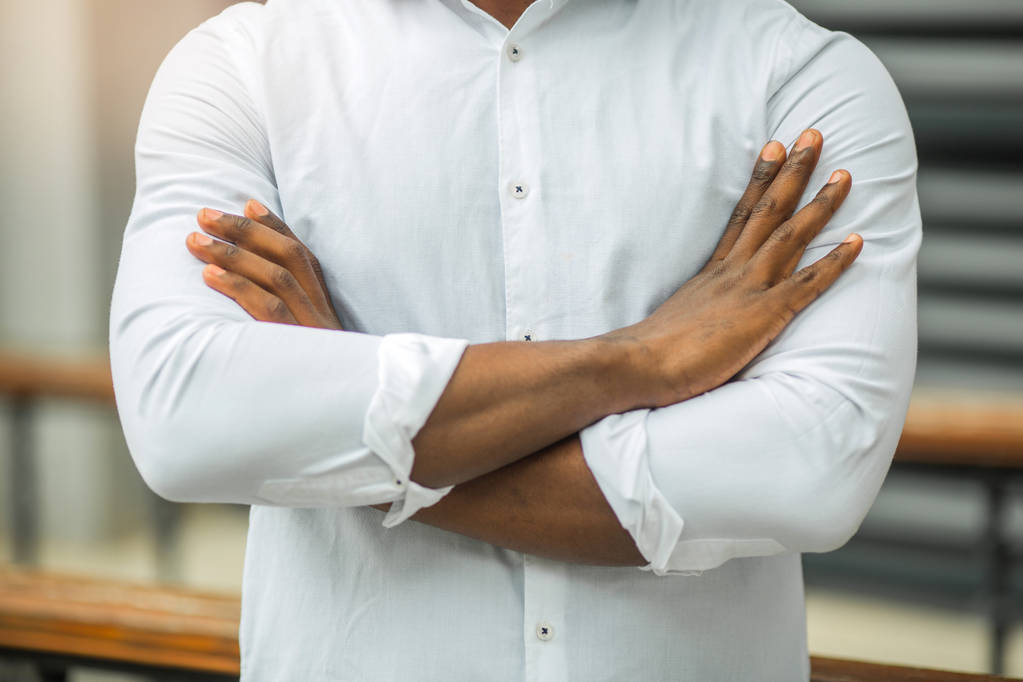 young african man in a white shirt - Photo, Image