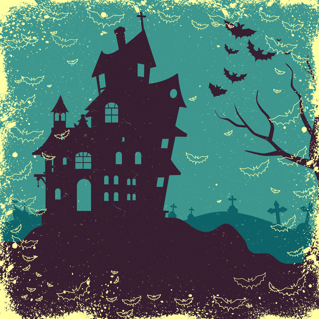 Halloween achtergrond - Vector, afbeelding
