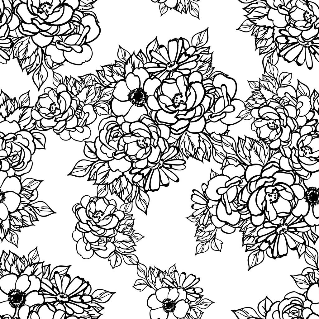 Verbazingwekkende bloemen bloesem vector illustratie - Vector, afbeelding