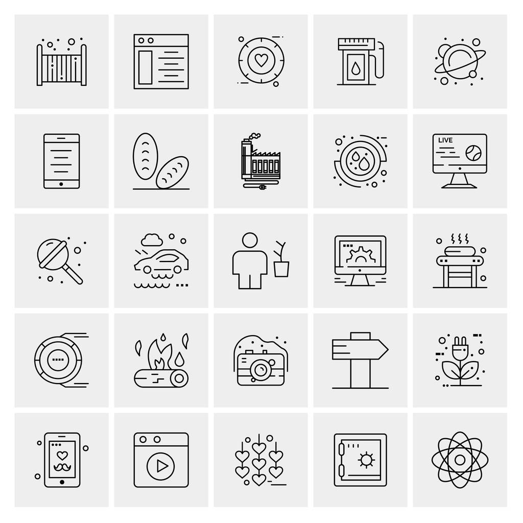 zestaw uniwersalnych ikon twórczych, po prostu wektor Ilustracje dla aplikacji i projektów internetowych i mobilnych  - Wektor, obraz