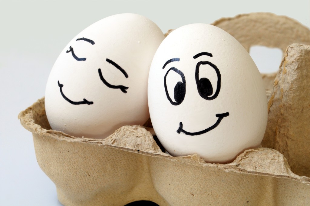 Smiling eggs - Photo, Image