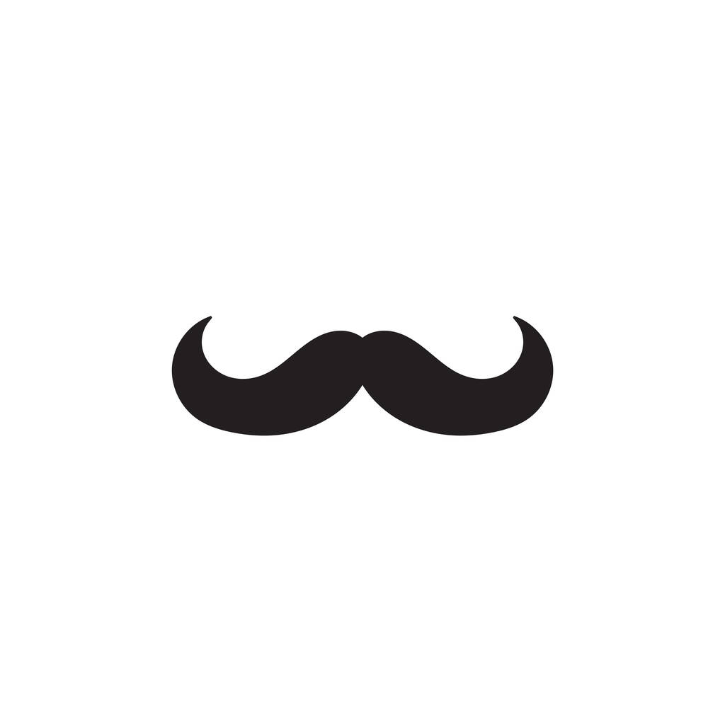Icône moustache avec style doodle dessiné à la main
 - Vecteur, image