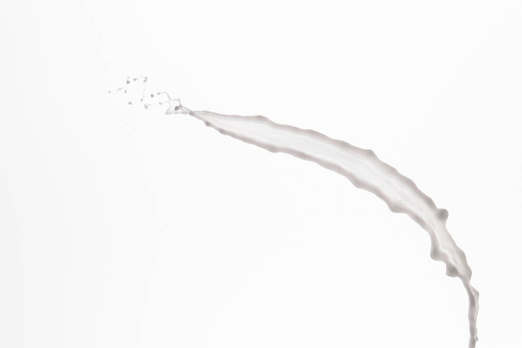 čisté čerstvé bílé mléko stříkance izolované na bílém - Fotografie, Obrázek