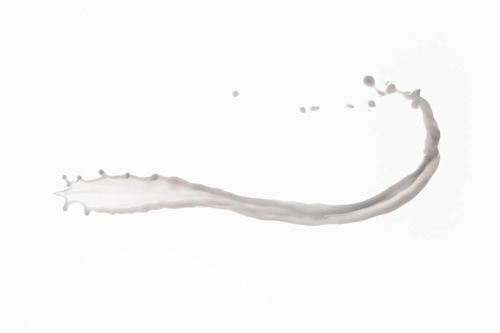 καθαρό φρέσκο λευκό γάλα splash απομονώνονται σε λευκό - Φωτογραφία, εικόνα
