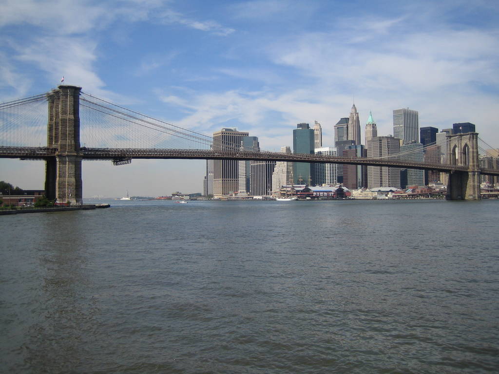 Бруклинский мост в Нью-Йорке - Фото, изображение