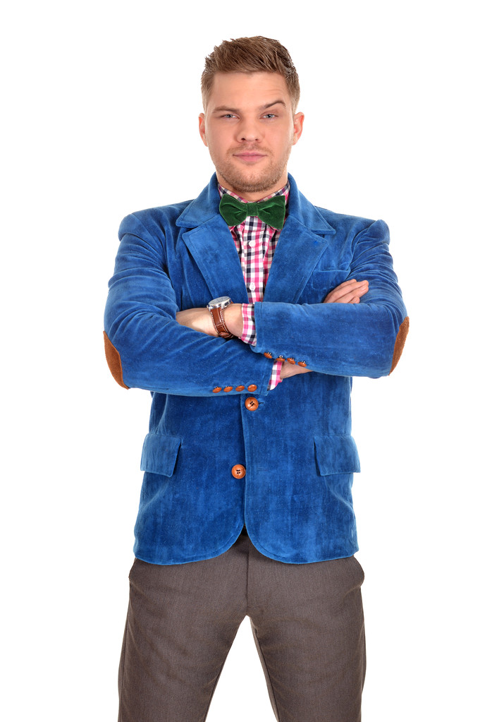 Junger Mann in blauer Jacke - Foto, Bild