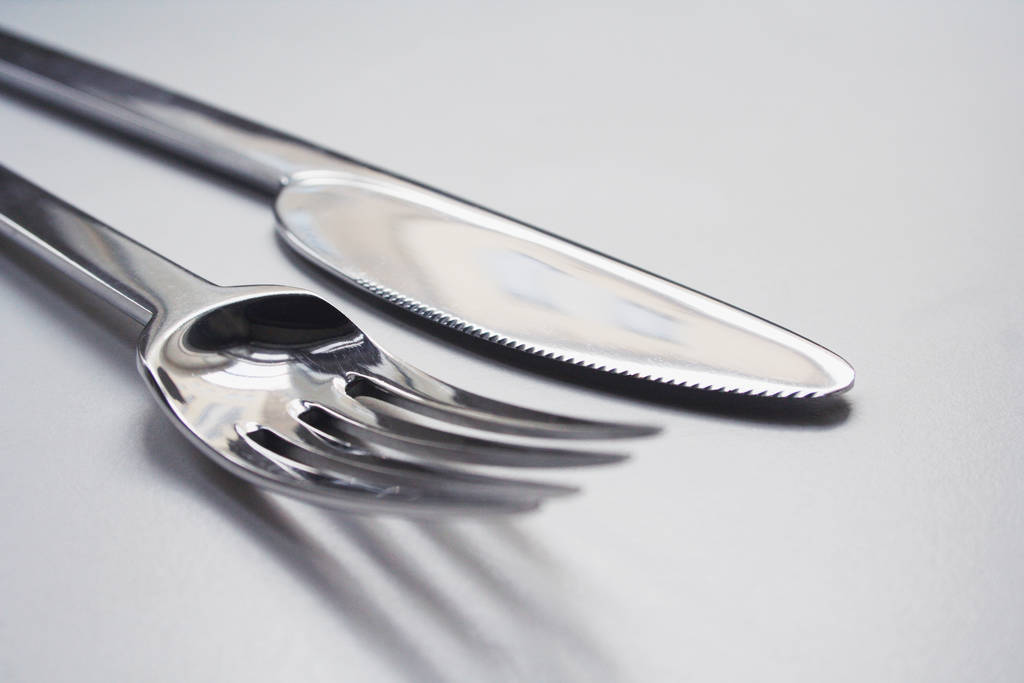 Closeup shot of modern cutlery  - Photo, Image