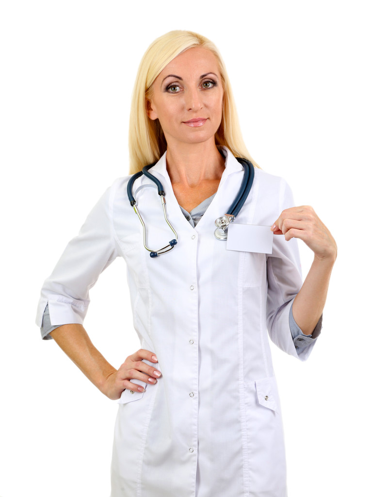 Медичний працівник ізольований на білому
 - Фото, зображення