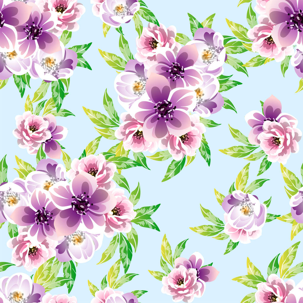 flores de colores y hermosas flor plantilla banner vector ilustración
 - Vector, Imagen