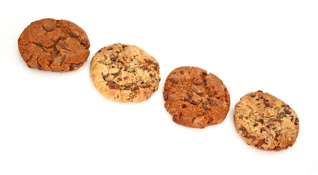 cookies deliciosas caseras y blancas  - Foto, Imagen