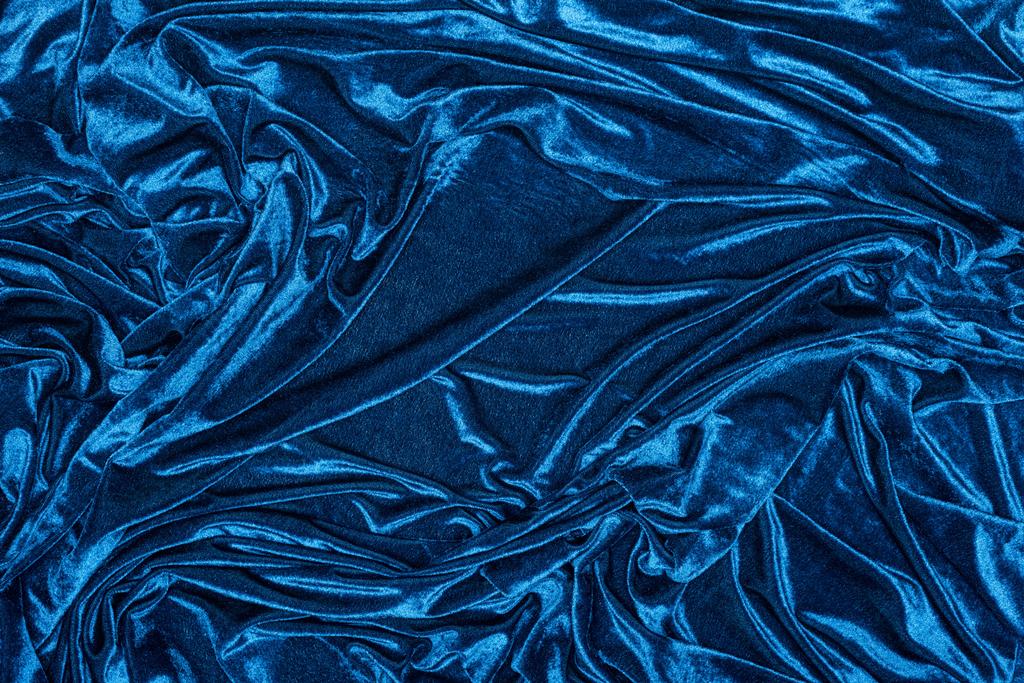 Vista superior del fondo de tela de terciopelo azul
  - Foto, Imagen