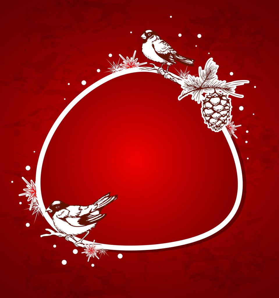 κόκκινο φόντο Χριστούγεννα - Διάνυσμα, εικόνα