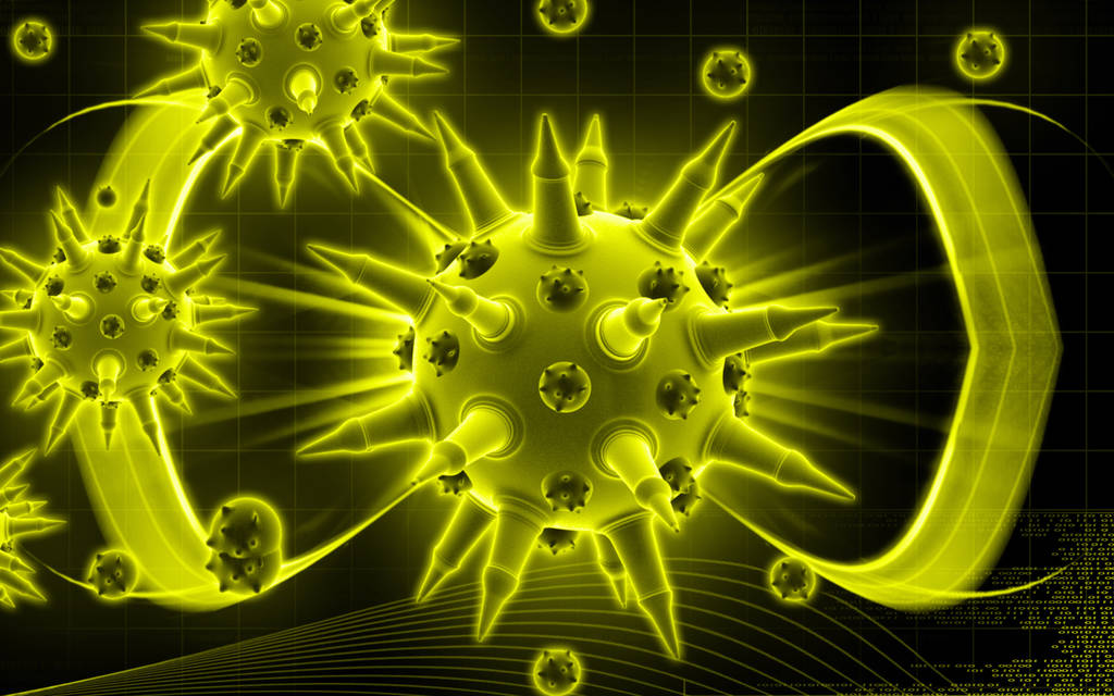 Цифрова ілюстрація вірусу грипу. - Фото, зображення