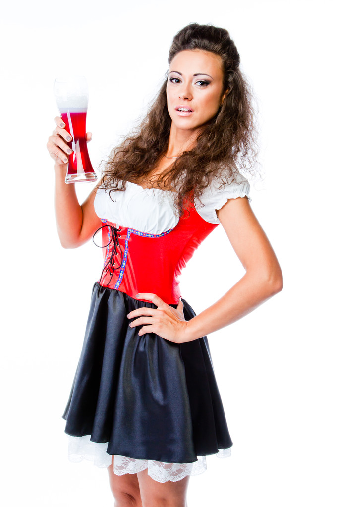 donna in abito tradizionale bavarese - Foto, immagini
