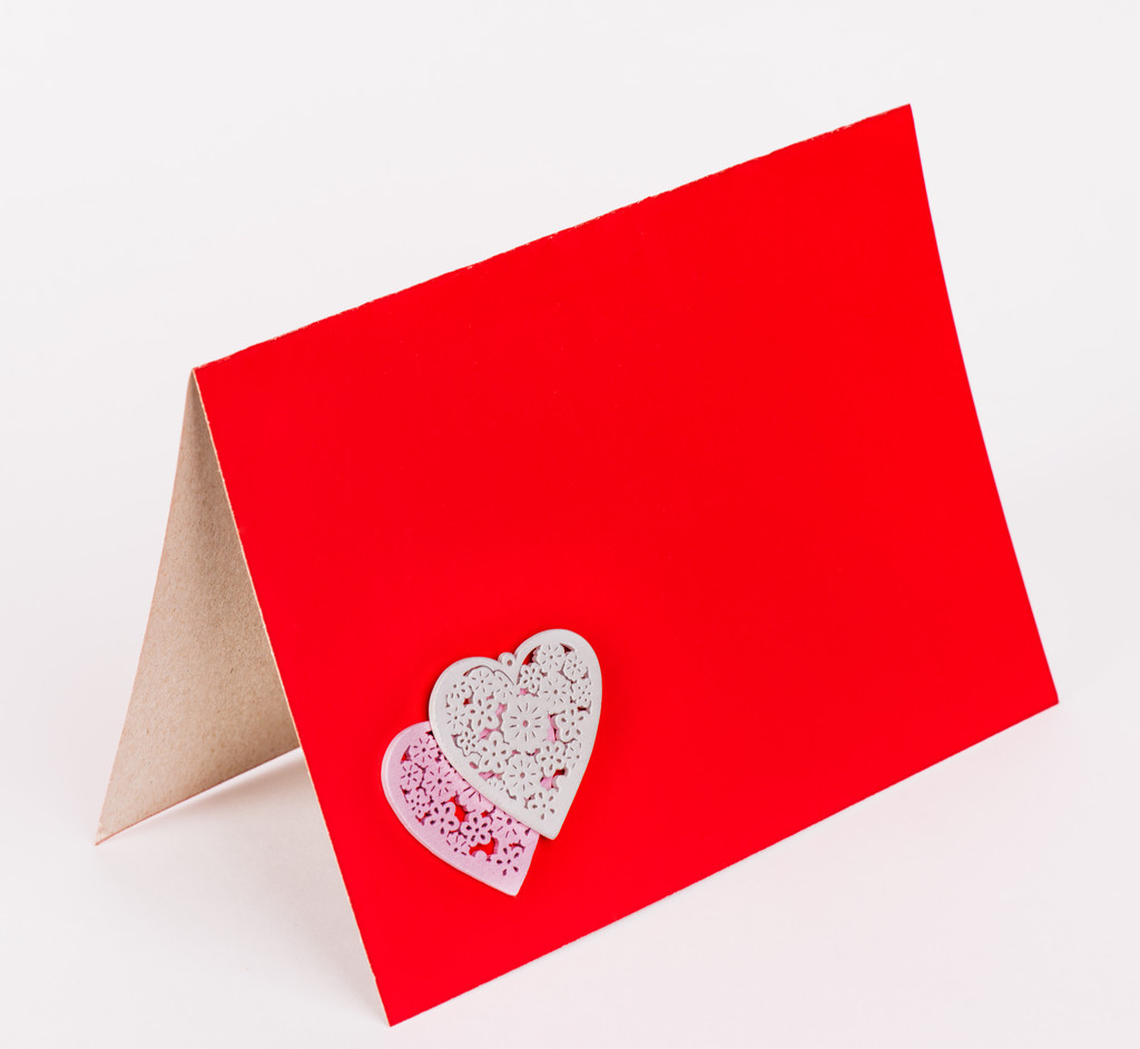 Red Valentine's dag achtergrond met hart - Foto, afbeelding