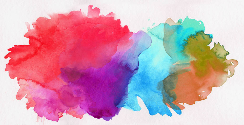 Акварель ручной росписи динамично-цветовой текстуры освобождается на бумаге
 - Фото, изображение