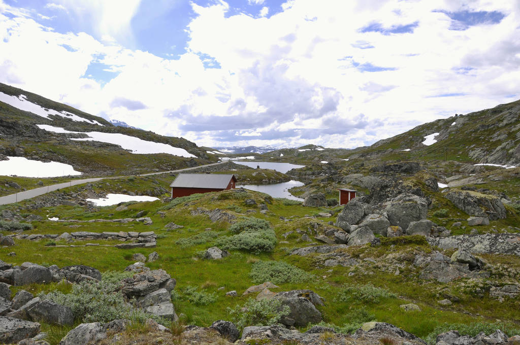 Görüntüler sognefjellet 'ten 1440 m' ye, zwichen lom ve sognefjord, r55, - Fotoğraf, Görsel