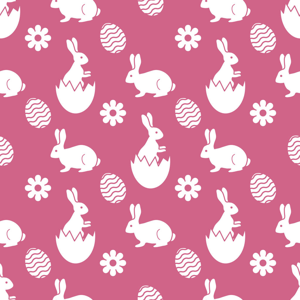 Wzór Happy Easter Bunny jajko świąteczne wakacje - Wektor, obraz