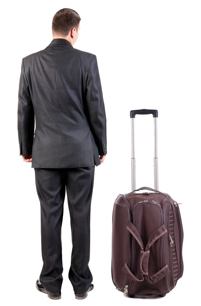 zakenman reizen met suitcas - Foto, afbeelding