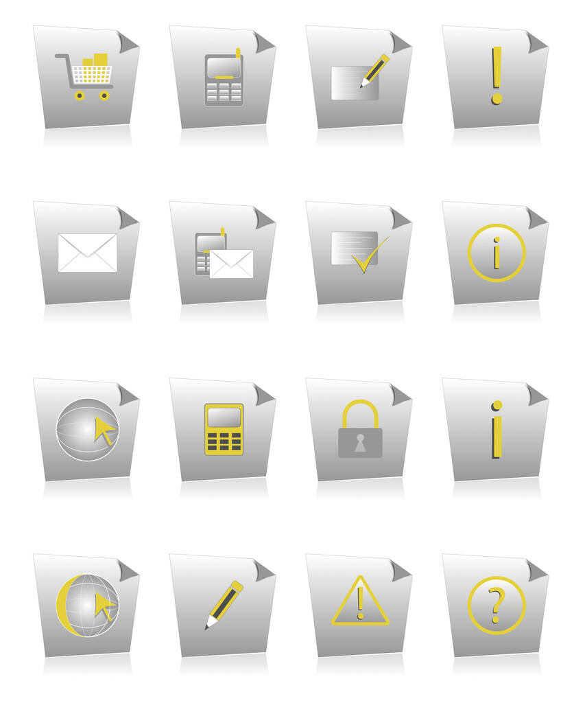 icônes web mis sur blanc
 - Photo, image