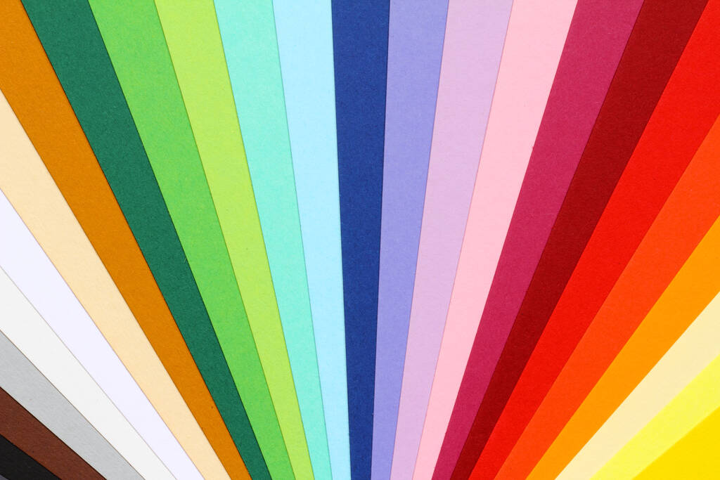 θεωρία χρωμάτων - πολύχρωμο χαρτόνι - Φωτογραφία, εικόνα