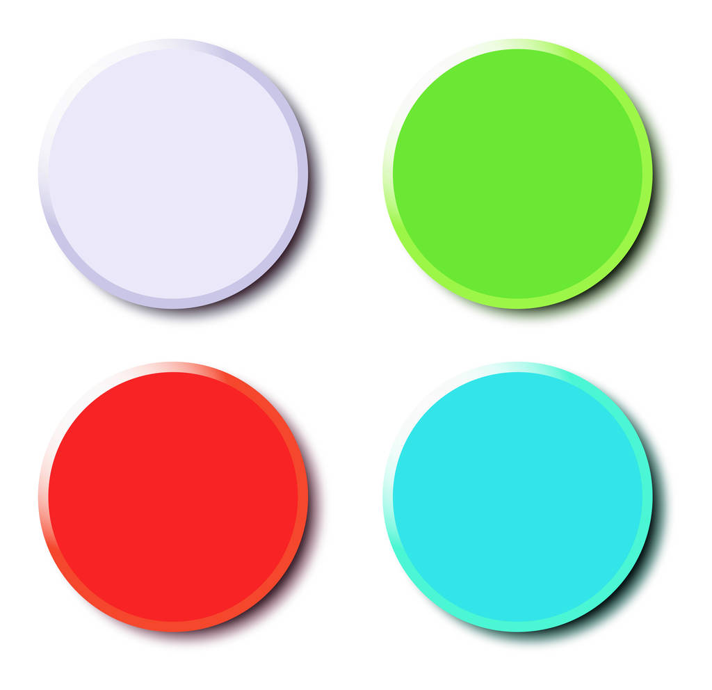 Renkli web düğmesi ya da simge şablonu  - Fotoğraf, Görsel