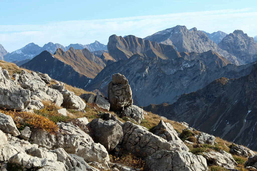Wandern am Nebelhorn - Foto, Bild