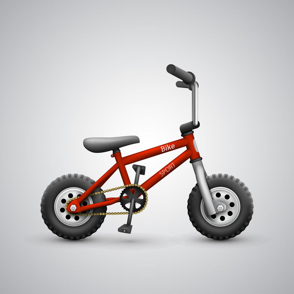 Vector gyerek kerékpár - Vektor, kép