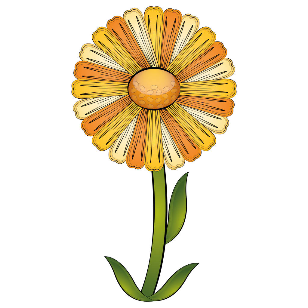 Izolované krásné sedmikrásky květiny - Vektor, obrázek