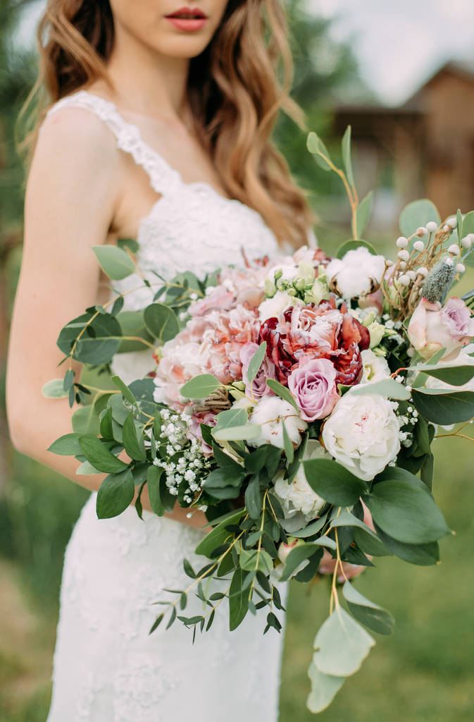 květiny svatební dekorace květinářství nevěsta kytice design detaily - Fotografie, Obrázek
