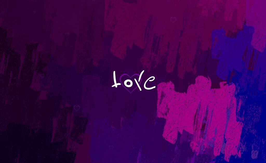 Résumé Artefacts de Valentine. Coeurs sur toile. "Multicolored romantic background". Art contemporain. Palette numérique artistique. - Photo, image