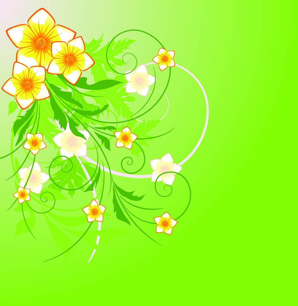 taiteellinen kukka tausta, vektori kuvitus - Vektori, kuva