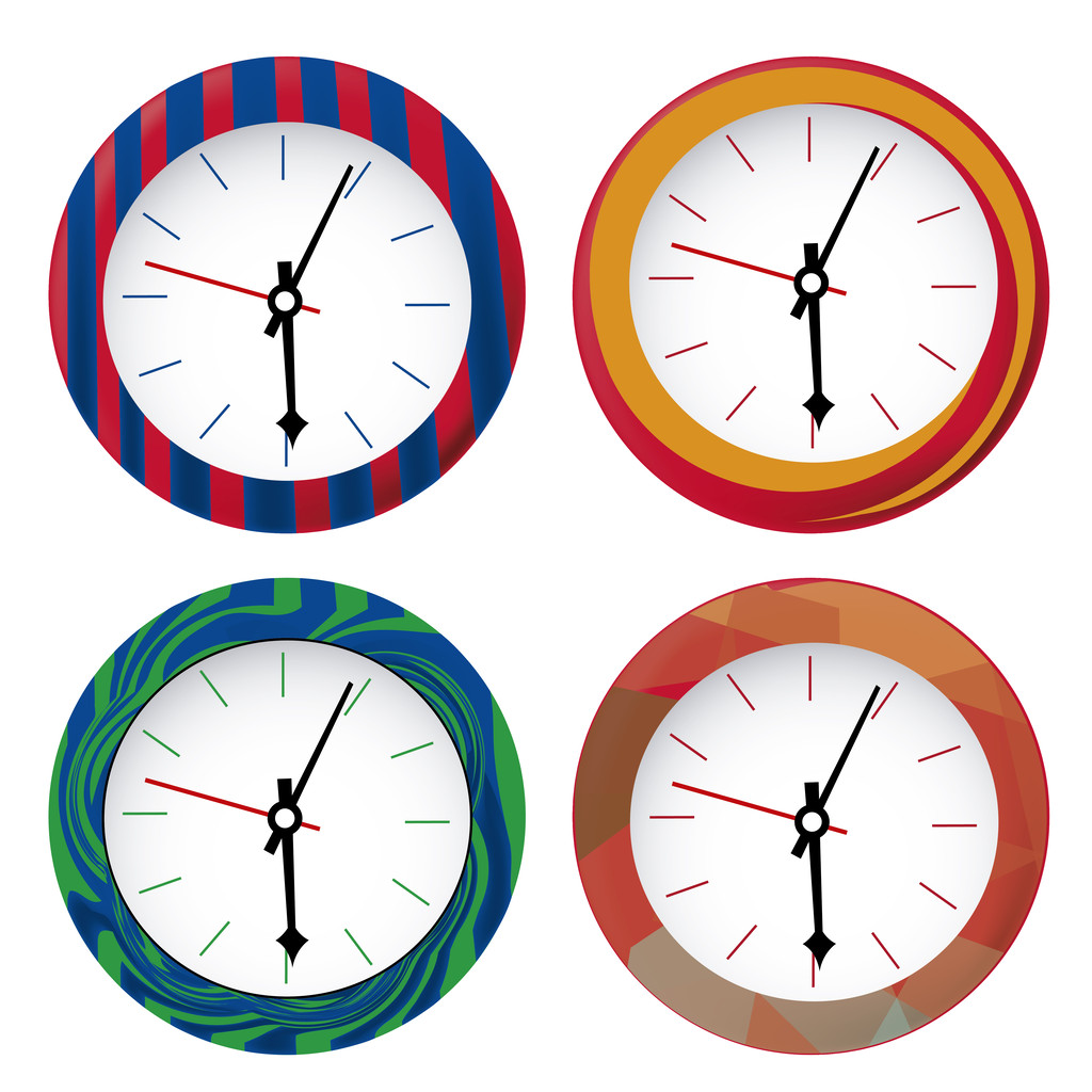 Cuatro relojes
 - Vector, Imagen