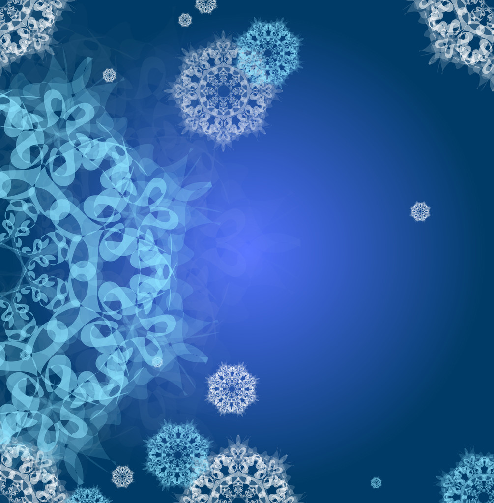 Абстрактний різдвяний фон зі сніжинками
 - Вектор, зображення