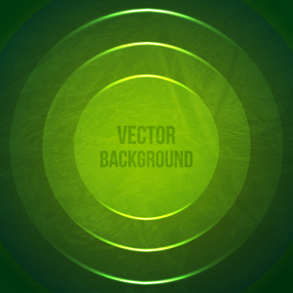 Vector Geometric Background. Grunge Background with green paper circles - Vector, Image