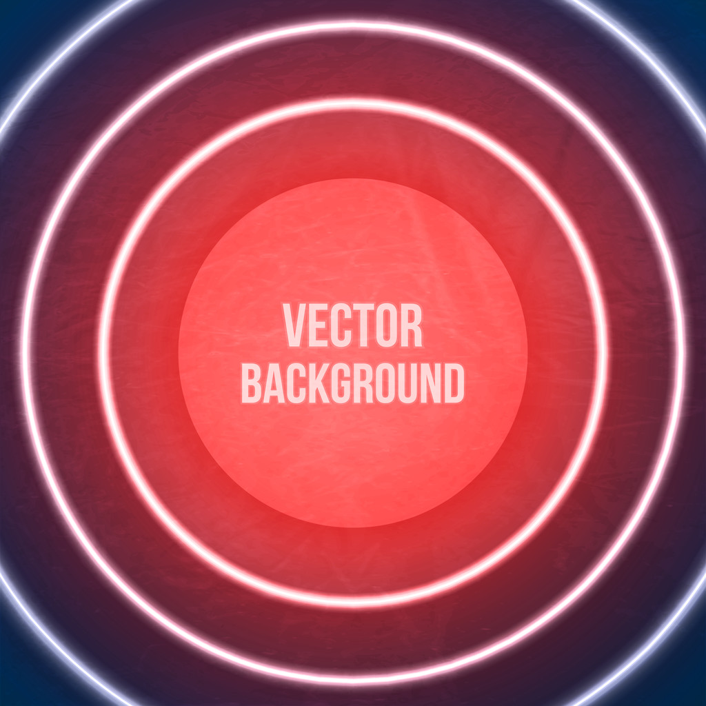Vector Geometric Background. Neon lights. Grunge background - Vector, Image
