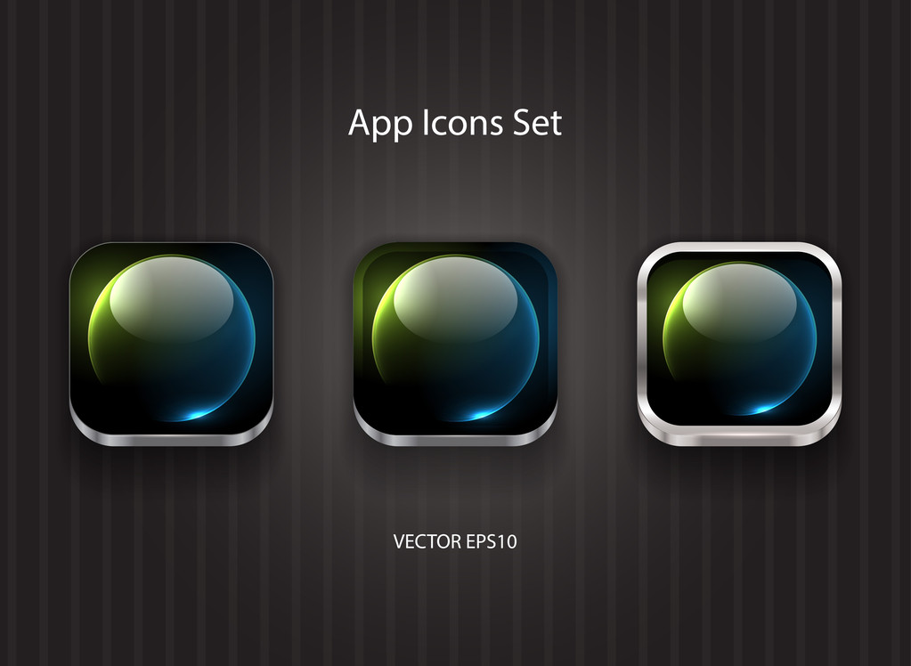 icônes de l'application vectorielle carré
 - Vecteur, image