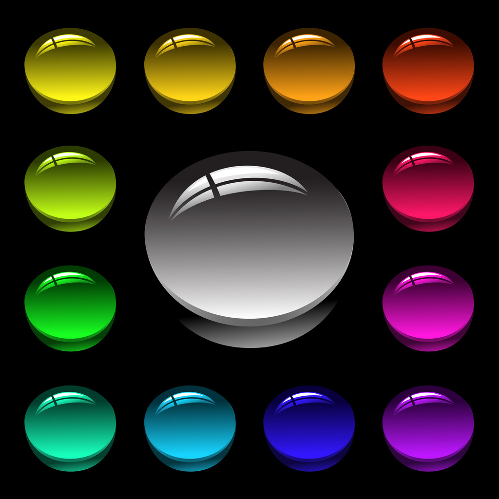 Botón de color
 - Vector, Imagen