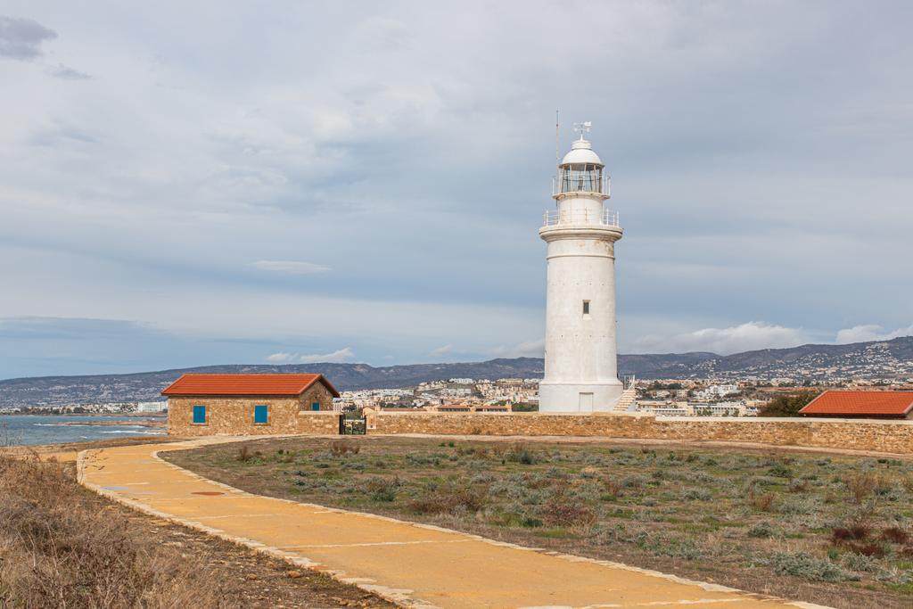 régészeti park régi világítótorony paphos - Fotó, kép