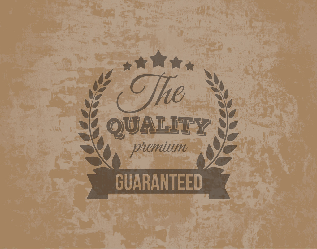 Premium-Qualitätssiegel auf Grunge-Hintergrund - Vektor, Bild