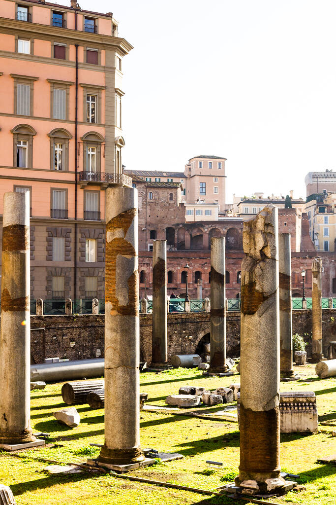 Rome. Trajan's forum (Foro di Traiano) - an open-air archaeological Museum - Photo, Image