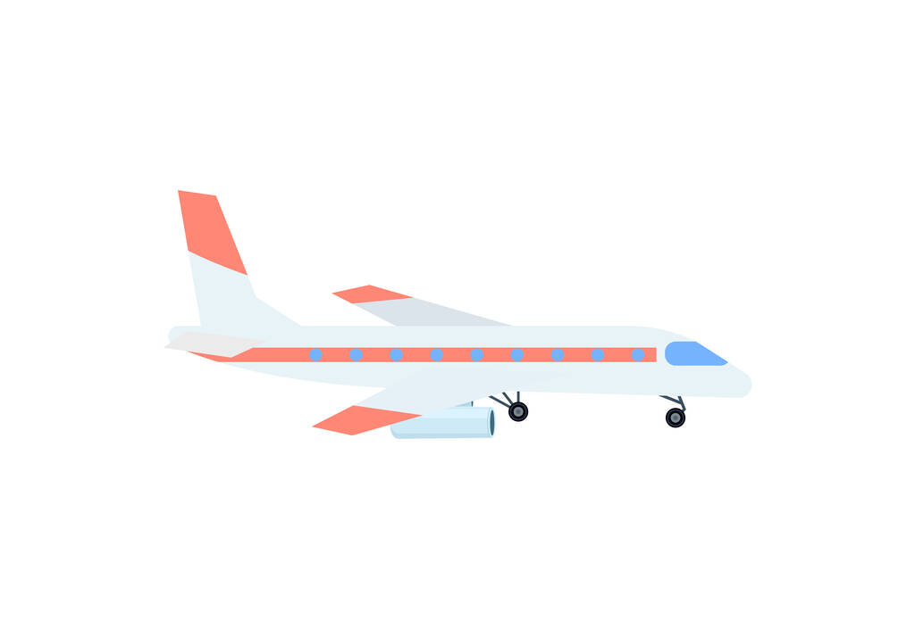 Izolovaná ikona osobního letadla. Letadla, moderní rovinný vektor ilustrace izolované na bílém pozadí. - Vektor, obrázek
