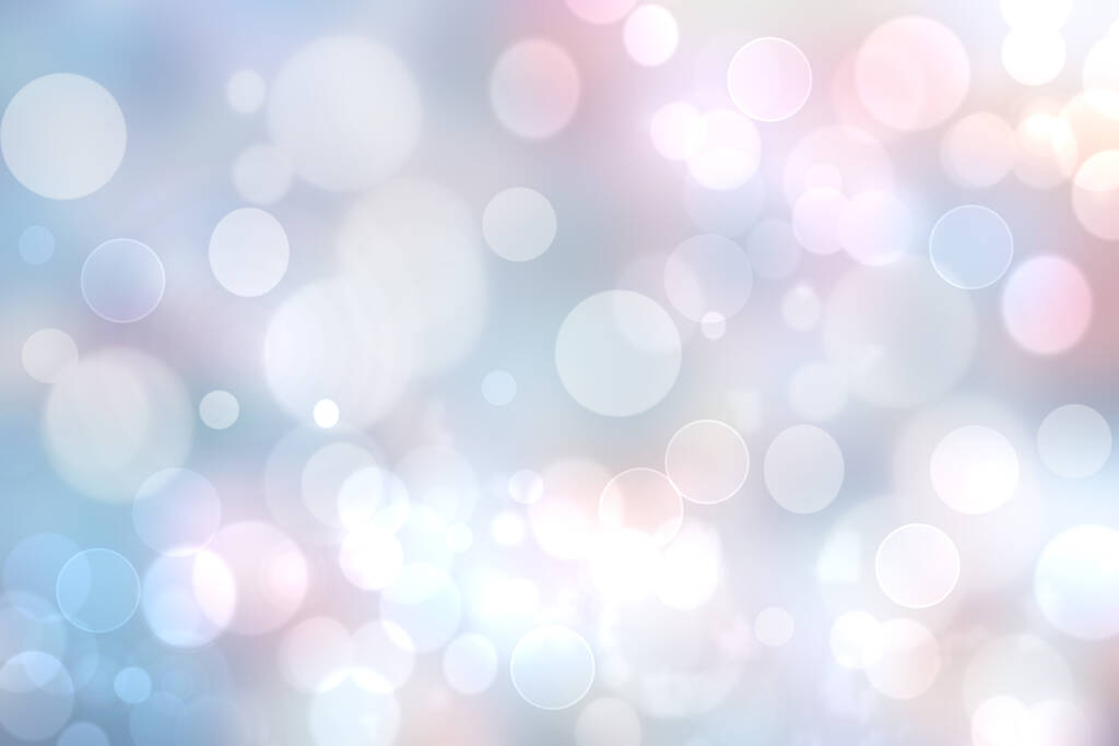 Abstracte wazig levendige lente zomer licht delicate pastel roze blauwe bokeh achtergrond textuur met heldere zachte kleur cirkels en bokeh lichten. Kaartconcept. Mooie achtergrond illustratie. - Foto, afbeelding