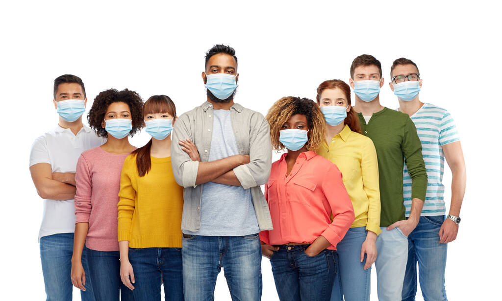 personnes dans des masques médicaux pour la protection contre le virus
 - Photo, image