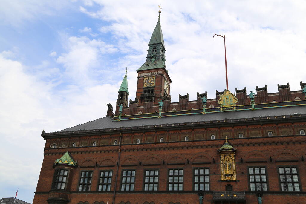 Podrobnosti o Kodaňské radnici v Dánsku  - Fotografie, Obrázek