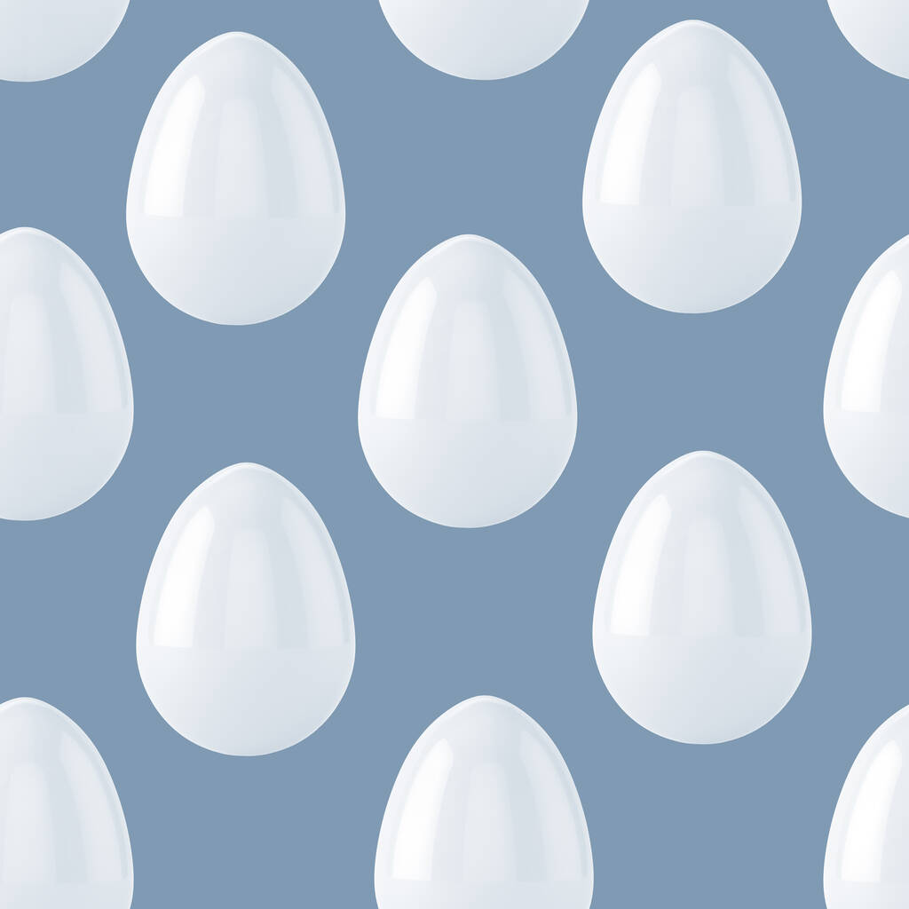 Huevos de Pascua fondo patrón sin costura. ilustración 3d
 - Foto, Imagen