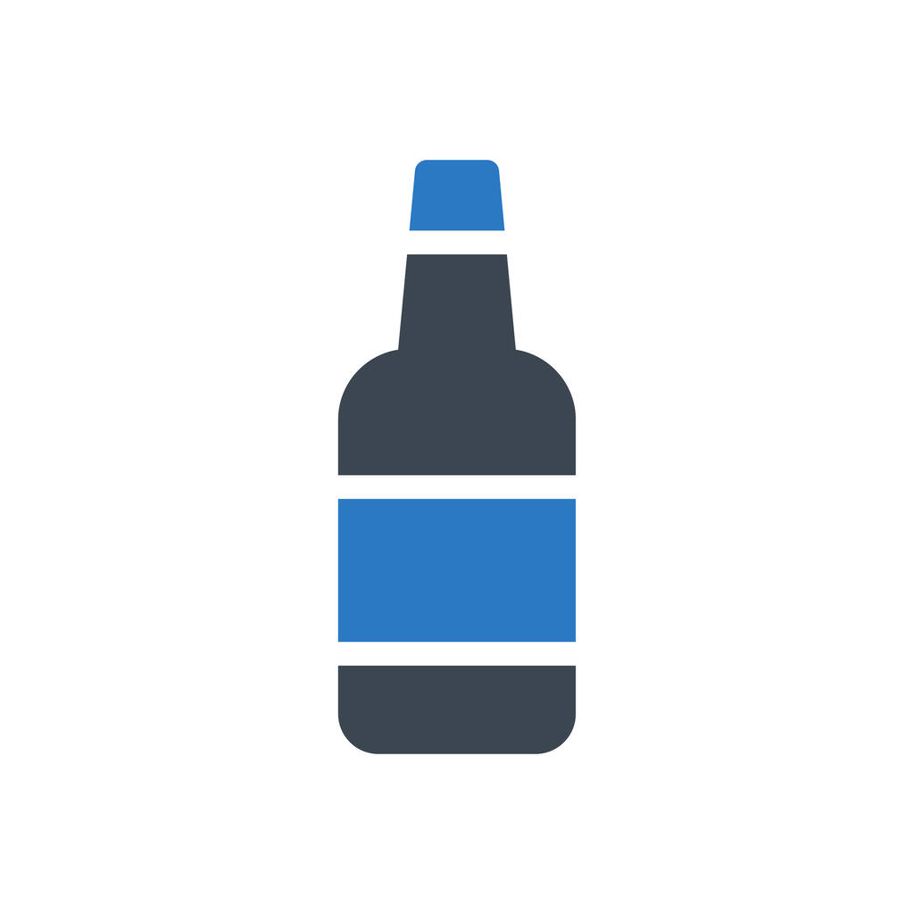 icono de color del glifo vector de alcohol - Vector, Imagen